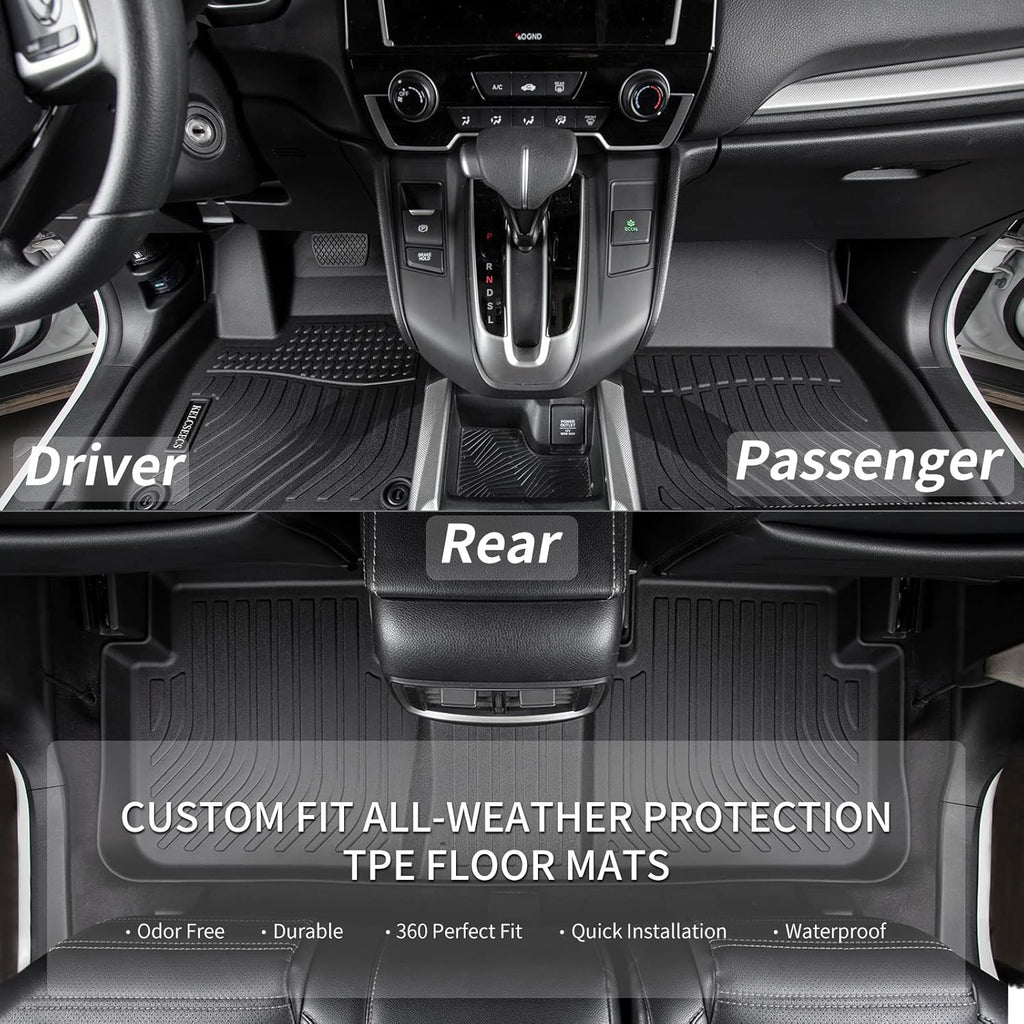 KELCSEECS® Floor Mats & Cargo Liner Custom for Acura RDX 2026 2025 2024 2023 2022 2021 2020 2019,All Weather Protection TPE Floor Liners Front& Rear Row Full Set Acura RDX Accessories Black