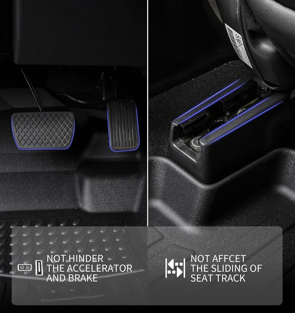 KELCSEECS® Floor Mats & Cargo Liner Custom for Acura RDX 2026 2025 2024 2023 2022 2021 2020 2019,All Weather Protection TPE Floor Liners Front& Rear Row Full Set Acura RDX Accessories Black