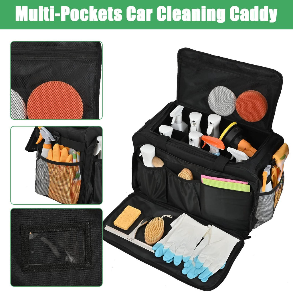 Large Car Detailing Bag, Cleaning Caddy for Auto Detailing Supplies, Car Clea...