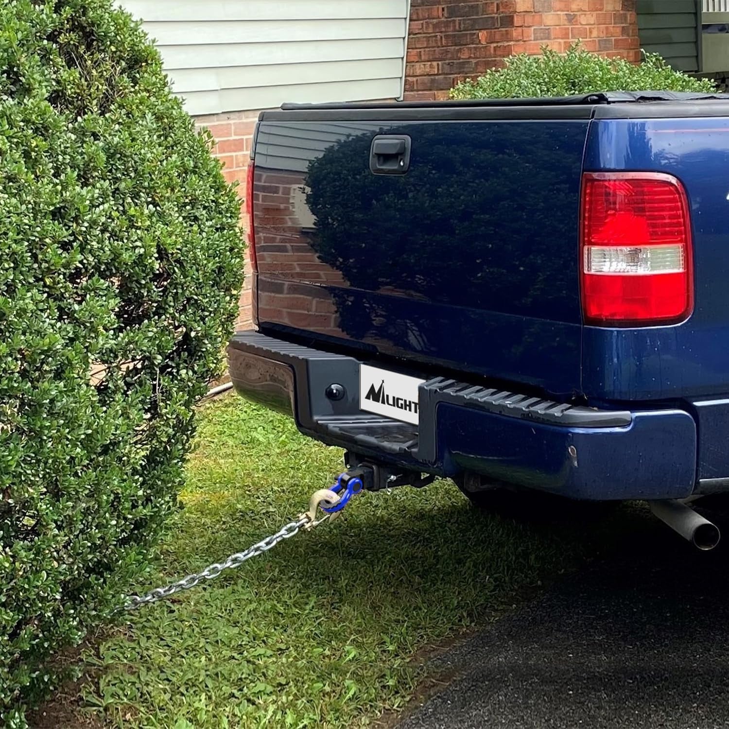Nilight Shackle Hitch Receiver 2Inch 45000 Lbs Breaking Strength 3/4" D Ring Trailer Pin Heavy Duty Solid Recovery Towing Kit for Trucks Jeeps Off-Road