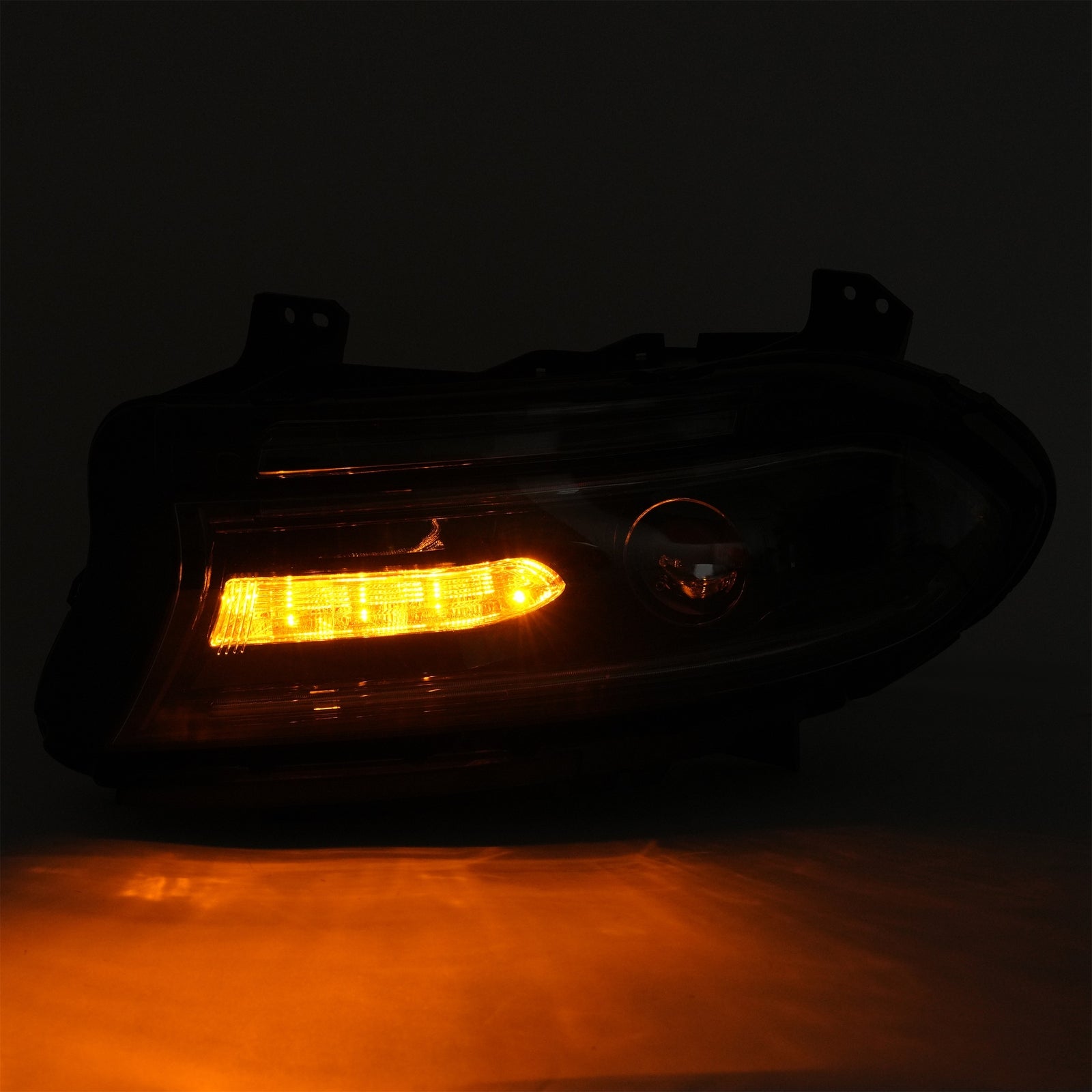 Pair LED DRL Projector Headlights Assemblies for Dodge Charger 2015-2023 LH+RH