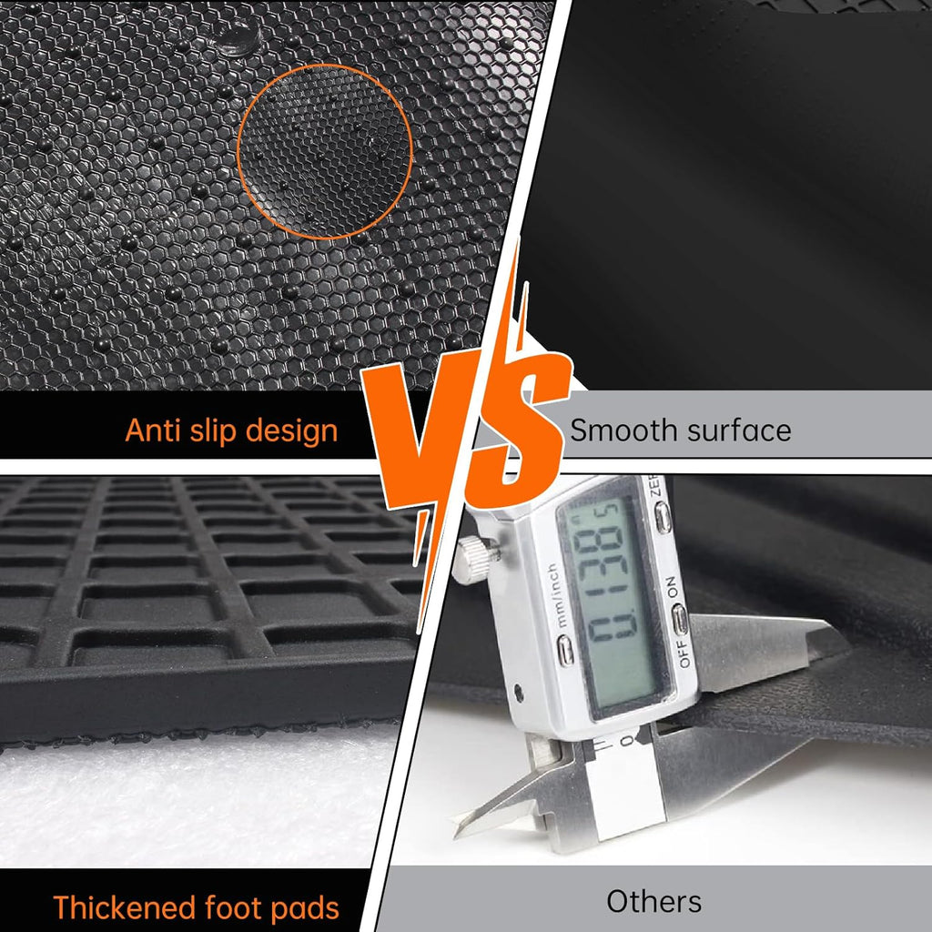 Floor Mats Compatible with 2018-2023 Freightliner Cascadia,Truck Floor Rubber Mats Cargo Liners for Freightliner Cascadia Accessories All-Weather Guard Heavy Duty Includes 3PCS Set