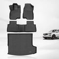 KELCSEECS® Floor Mats & Cargo Liner Custom for Acura RDX 2026 2025 2024 2023 2022 2021 2020 2019,All Weather Protection TPE Floor Liners Front& Rear Row Full Set Acura RDX Accessories Black