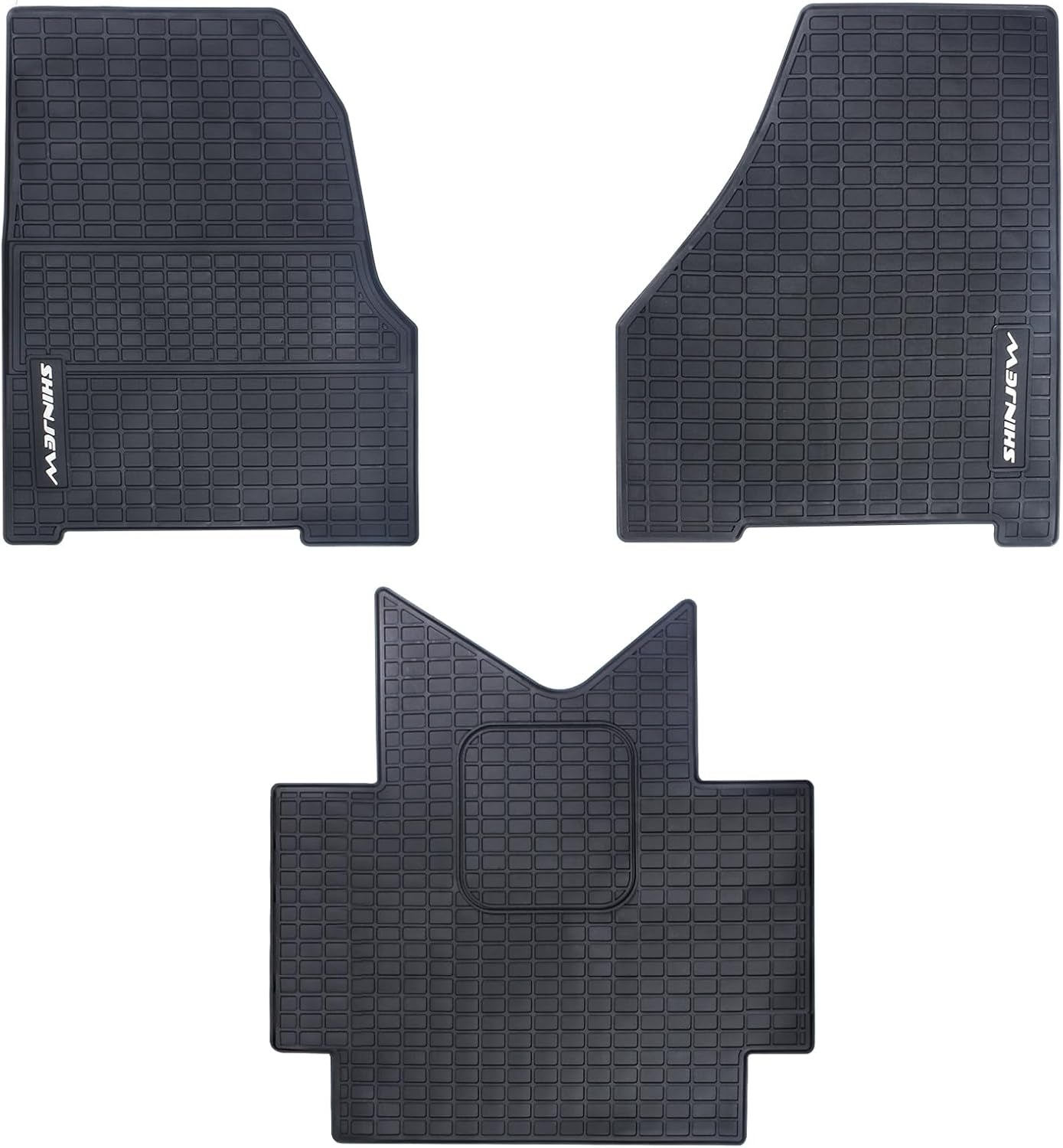 Floor Mats Compatible with 2018-2023 Freightliner Cascadia,Truck Floor Rubber Mats Cargo Liners for Freightliner Cascadia Accessories All-Weather Guard Heavy Duty Includes 3PCS Set