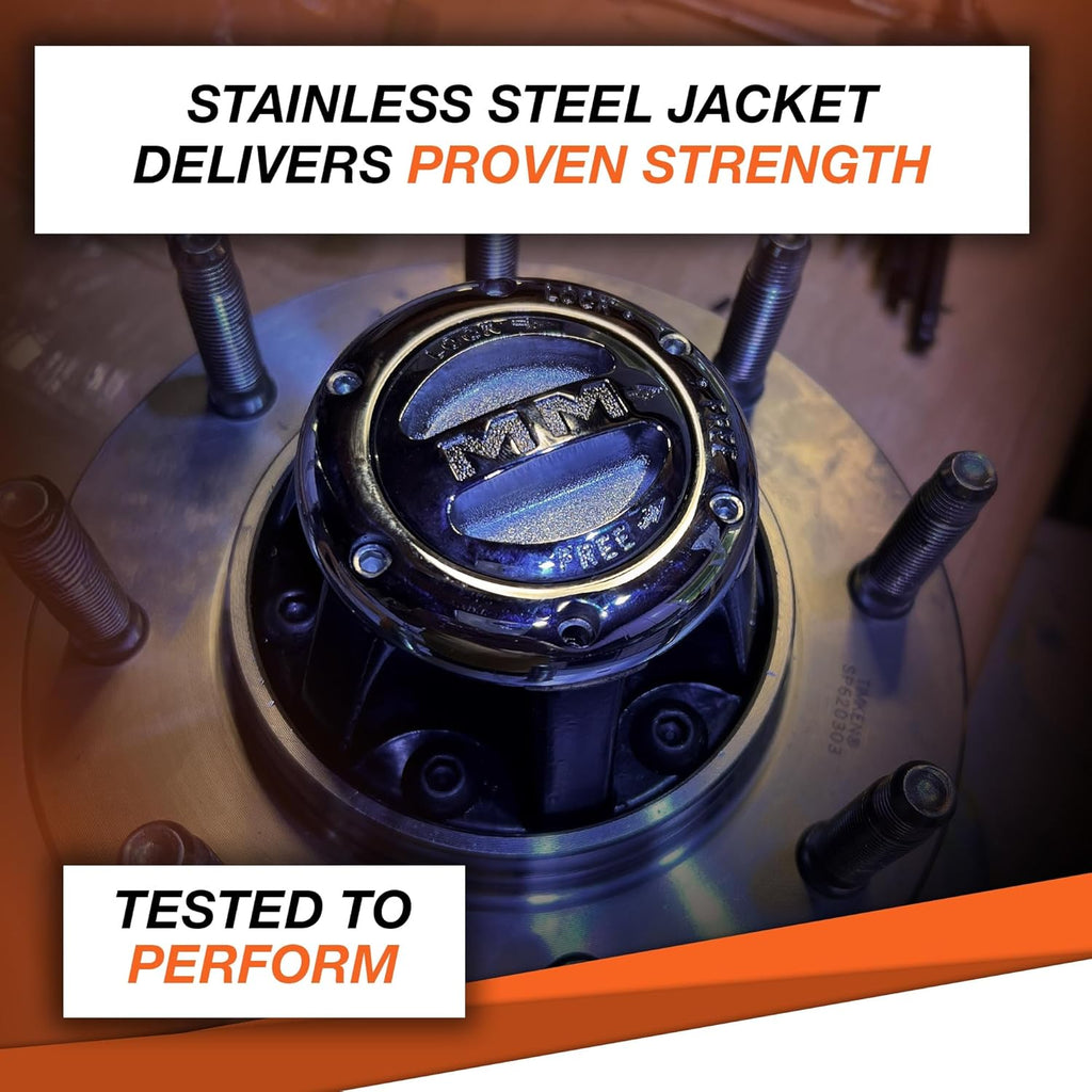 104 Pair of Premium Manual Locking Hubs Fits 1982-1996 F150 & Bronco | Requires Conversion Kit | Replaces Original Equipment Manual and Automatic Hubs | Includes Hardware