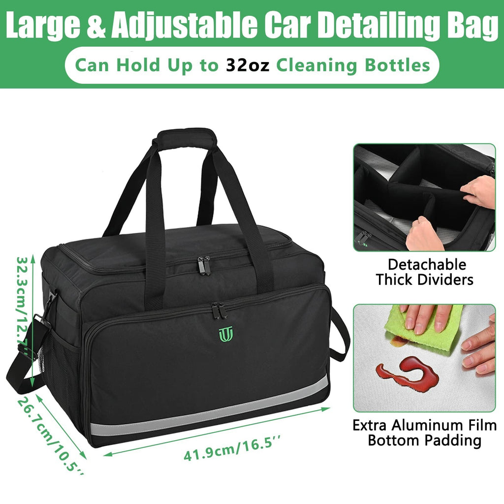 Large Car Detailing Bag, Cleaning Caddy for Auto Detailing Supplies, Car Clea...