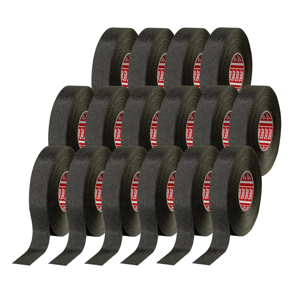 51036 High Abrasion Protection PET Cloth Automotive Wire Harness Tape, Black, 19Mm X 25M, 16 Rolls